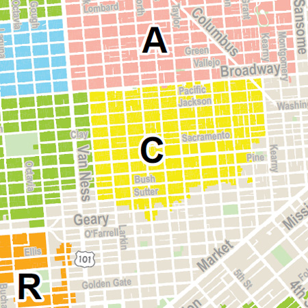 sf chinatown parking in zone C