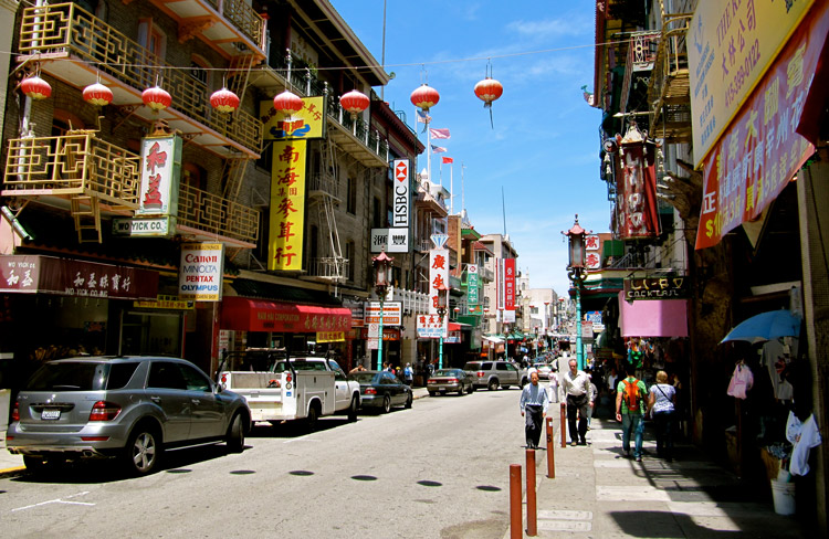 Chinatown in downtown San Francisco