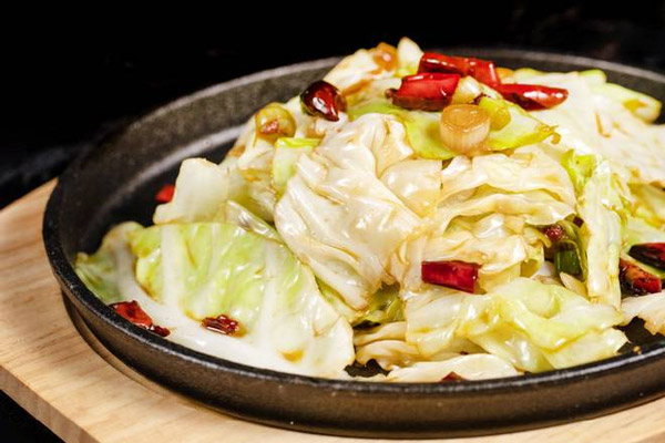 Stir-Fried Chinese Cabbage w/ Chili Pepper - Z & Y Restaurant, Chinatown - San Francisco