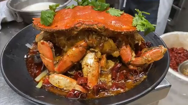 Stir-fried Crab w/ House Spicy Sauce - Z & Y Restaurant, Chinatown - San Francisco