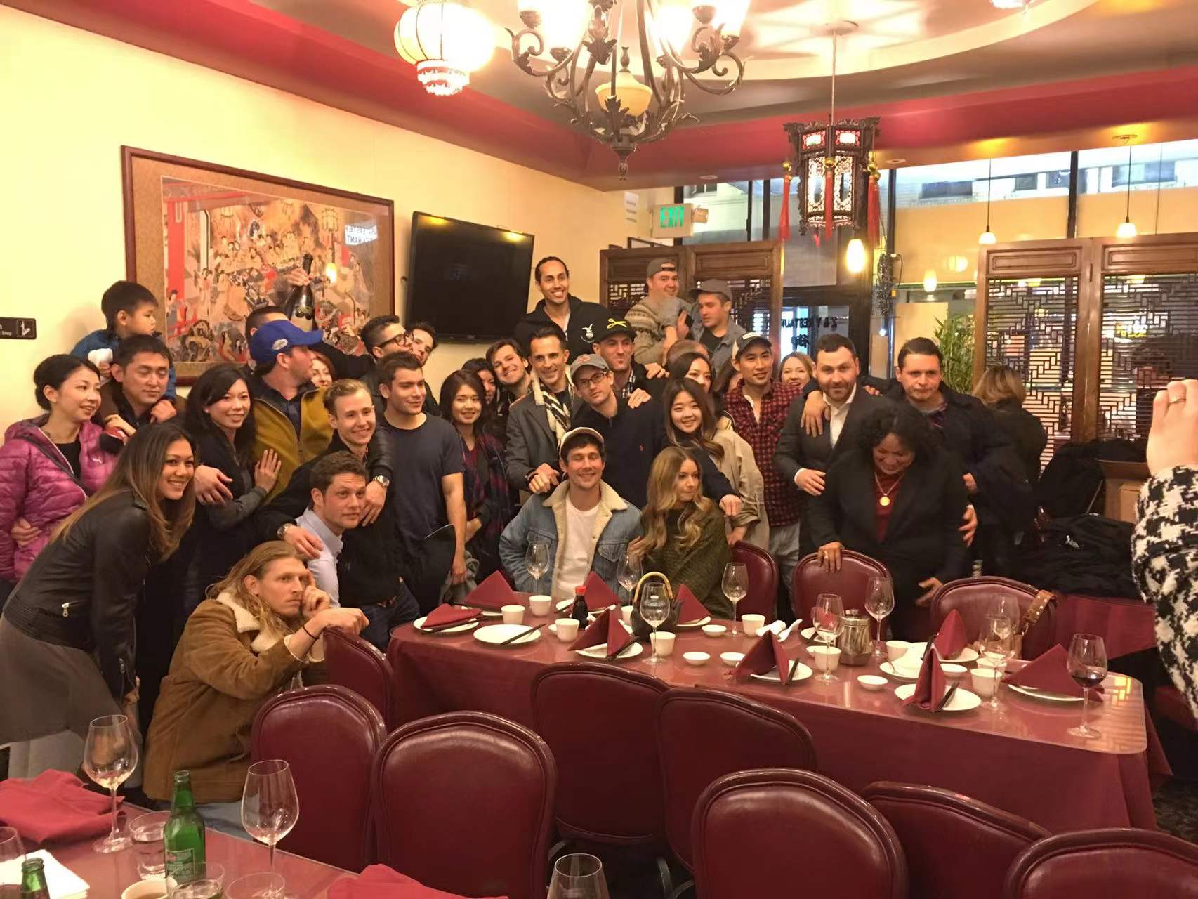 Group of friends, dining at Z & Y Restaurant, Chinatown - San Francisco