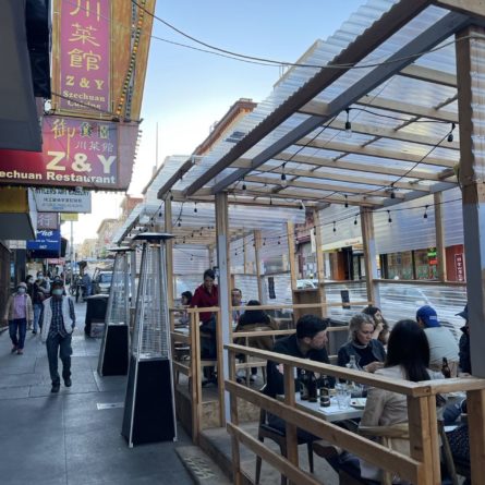 Outdoor Dining - Z & Y Restaurant, Chinatown - San Francisco