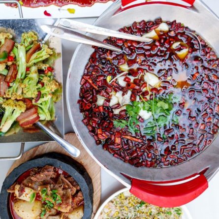 Kung Pao Chicken, Salt & Pepper Prawn, Green Onion Beef, Spring Rolls, Beef Pancake & Fried Rice - Z & Y Restaurant, Chinatown - San Francisco