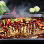 Grill Fish with House Spicy Sauce - Hot & Spicy - Z & Y Restaurant, Chinatown - San Francisco