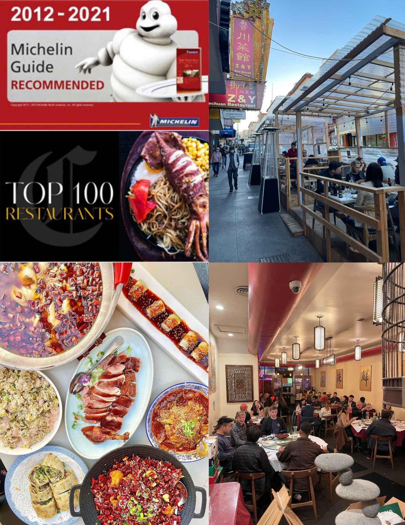 Michelin Guide Recommended Award, Indoor - Outdoor Dining, Traditional Szechuan Cuisine - Z & Y Restaurant
