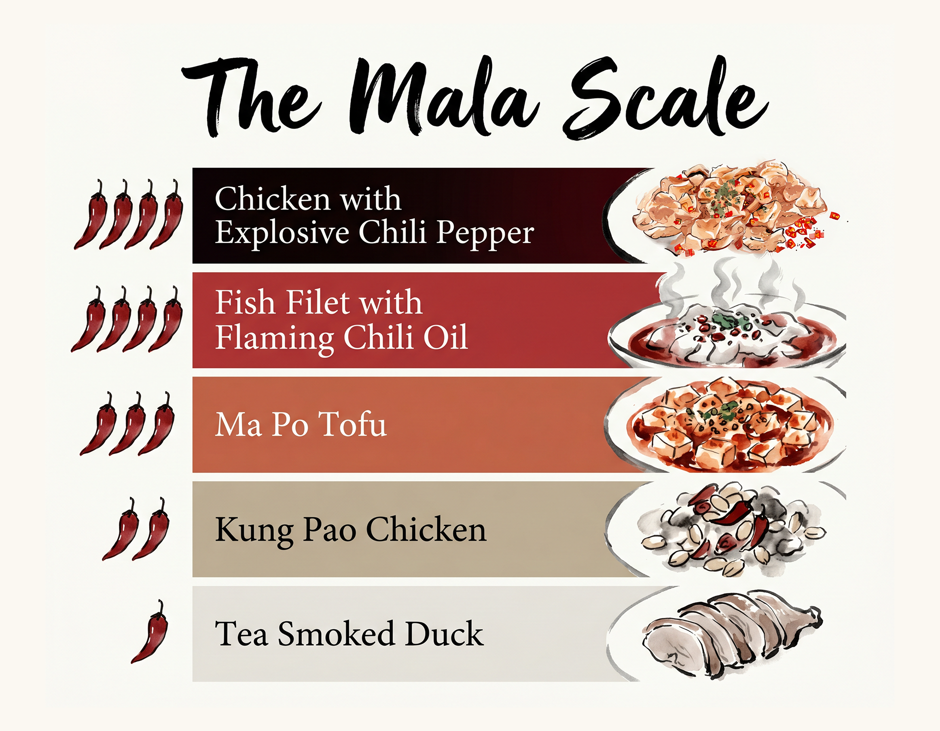 The Mala Scale - Spicy Levels - Z&Y Restaurant